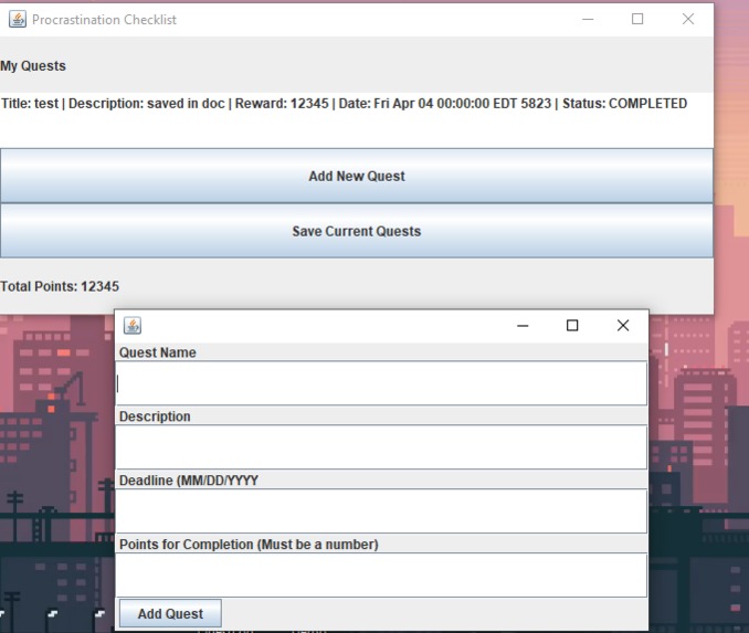 Procrastination Checklist – screenshot 1