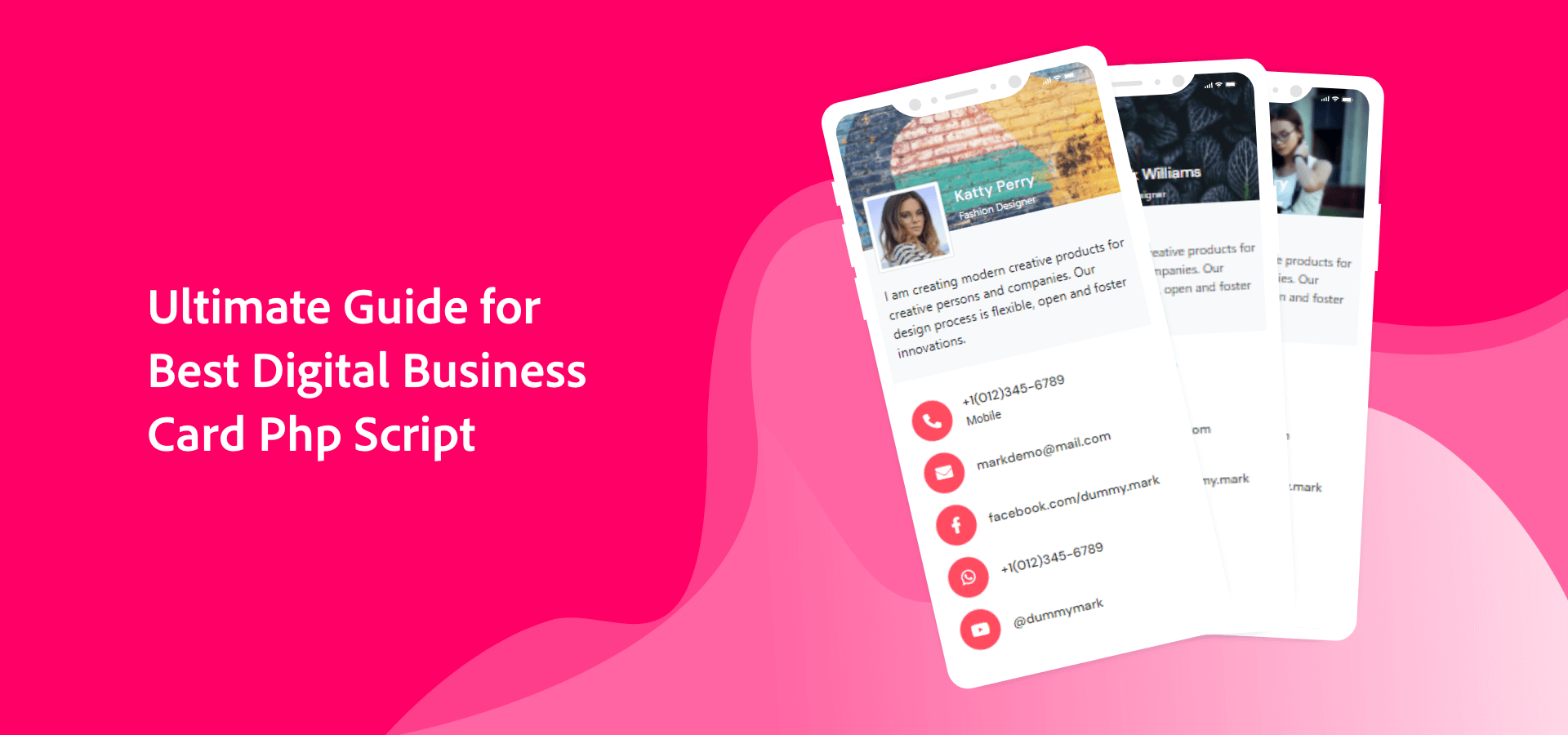 QuickVCard Digital Business Card SaaS WordPress Theme Devpost