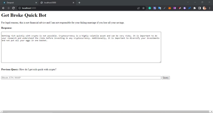 Get Broke Quick Bot – screenshot 2