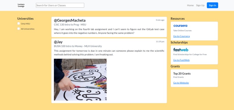 Lecture Lounge – screenshot 1