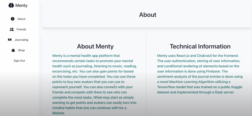 Menty – screenshot 2