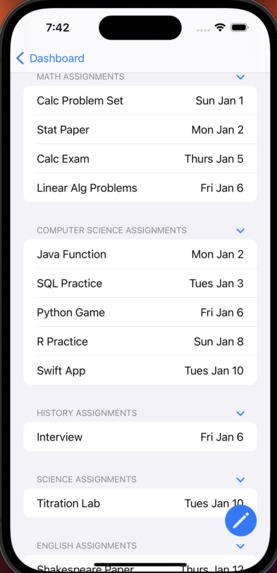 Team 35: CookieRobots, College-Planner-App 1.0 – screenshot 3