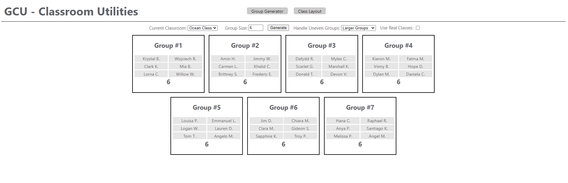 GCU Classroom Utilities Devpost