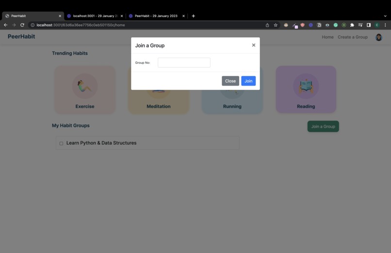 PeerHabit – screenshot 1