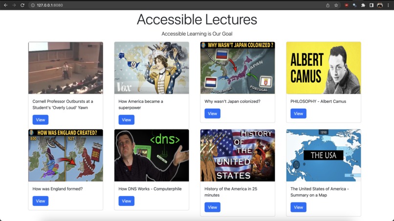 Accessible Lectures – screenshot 2