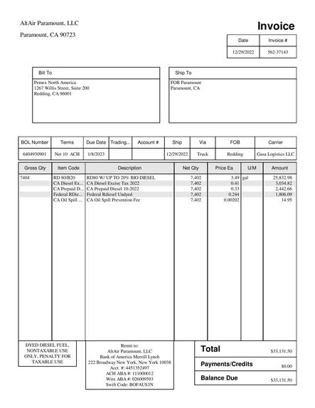 Streamlined Excel Documents from Company Invoices – screenshot 4