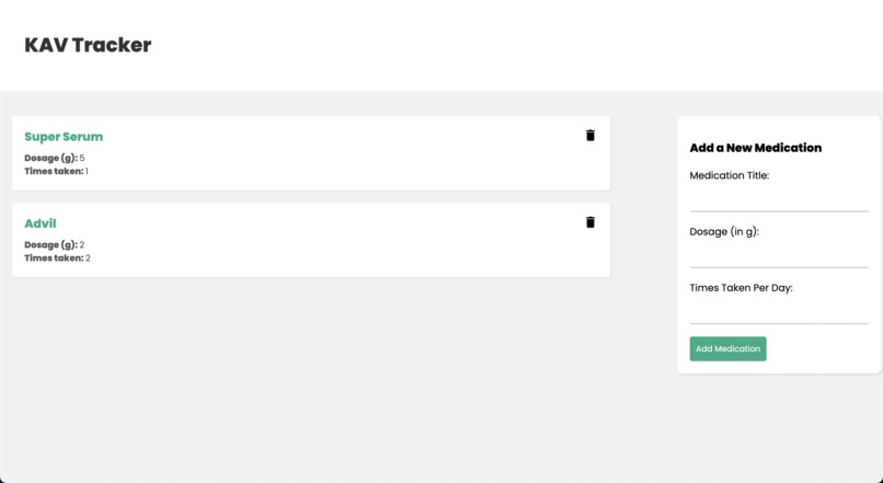KAV Tracker – screenshot 1