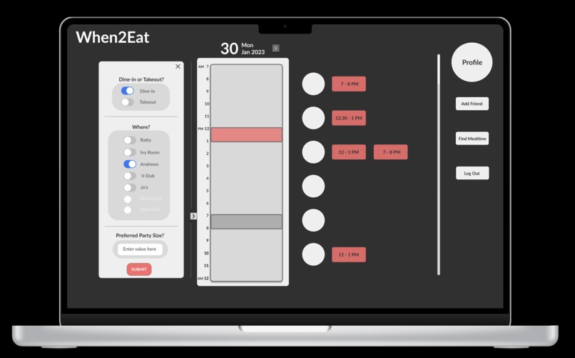 When2Eat – screenshot 1