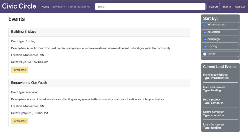 Civic Circle – screenshot 1