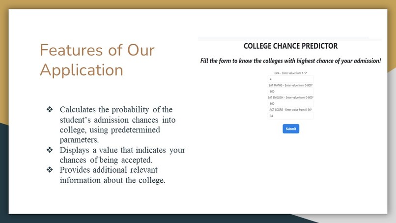 College Chance Predictor – screenshot 3