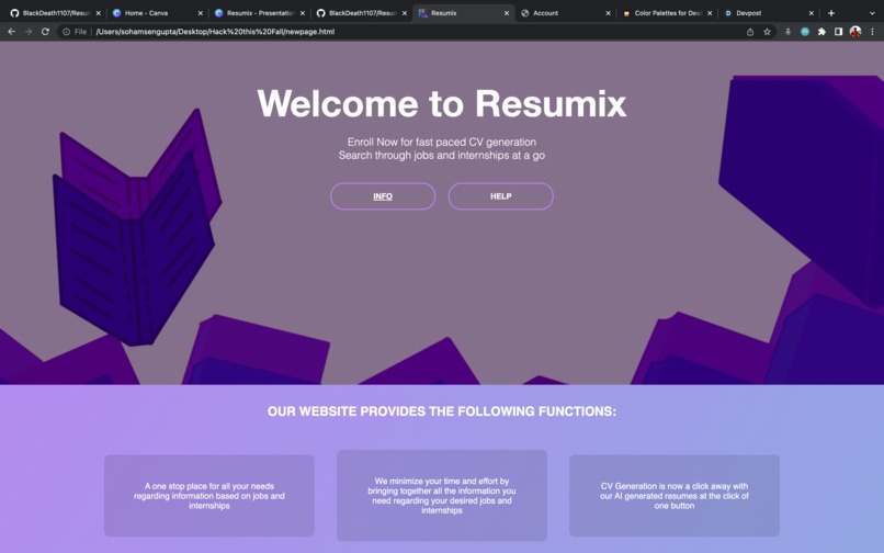 Resumix – screenshot 2