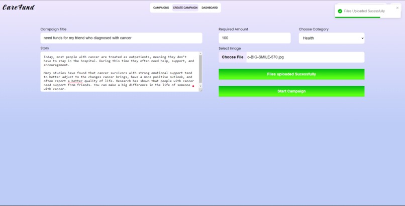 Care Fund – screenshot 3