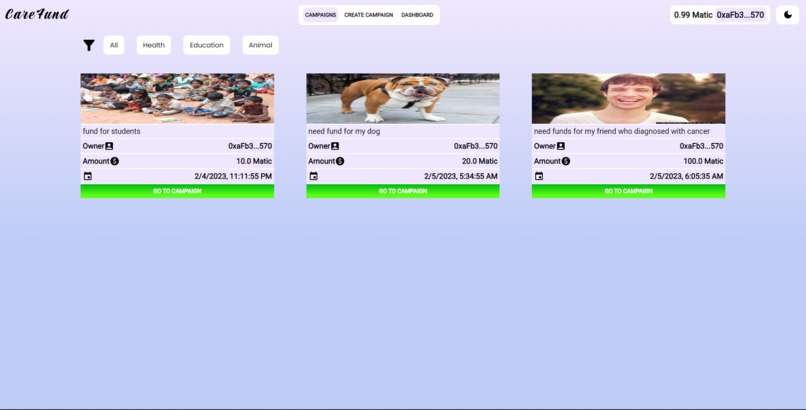 Care Fund – screenshot 5