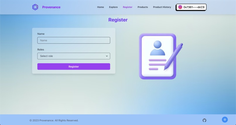 Provenance – screenshot 2