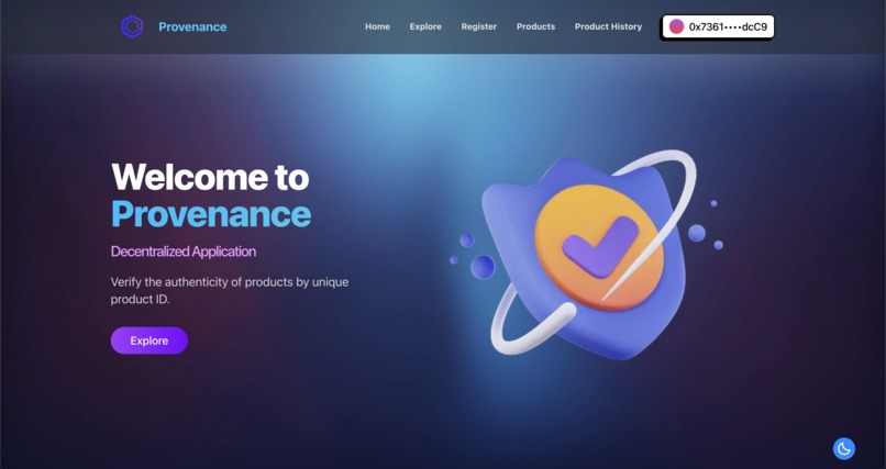 Provenance – screenshot 1