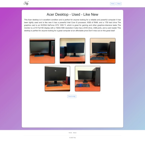 Tidy – screenshot 3