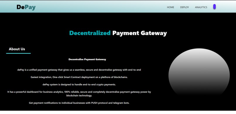 decentralized Multichain payment gateway (D-Pay) – screenshot 1