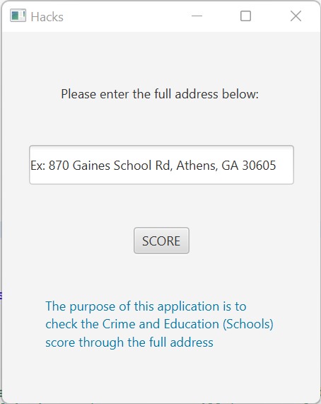 Interface searching bar – screenshot 1