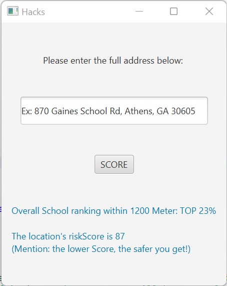 Interface searching bar – screenshot 2