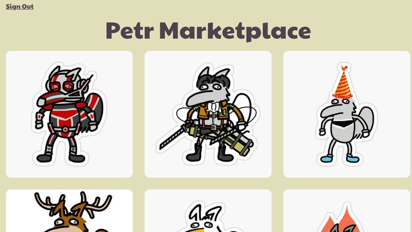 Petr Marketplace – screenshot 2