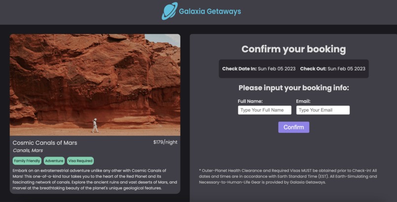 Galaxia Getaways – screenshot 1