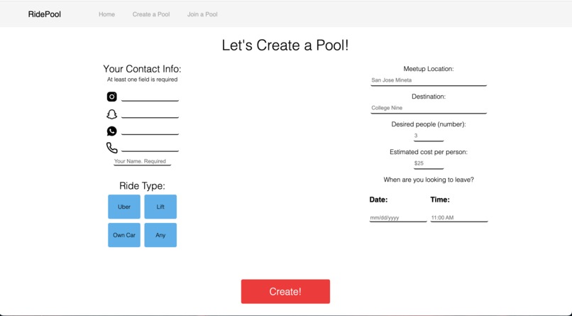 RidePool – screenshot 1