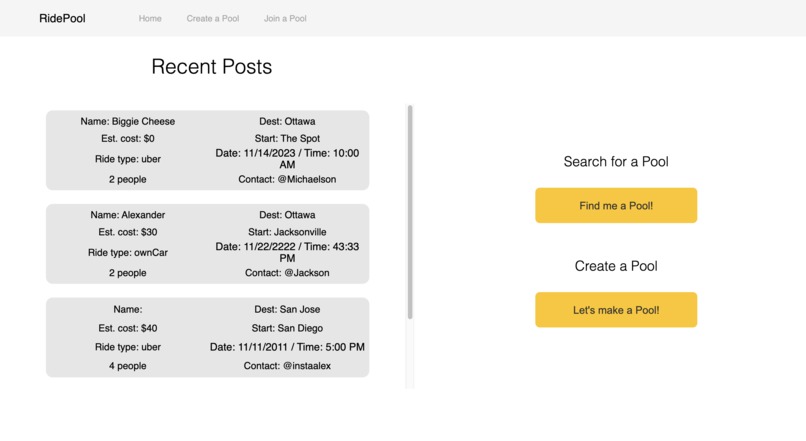 RidePool – screenshot 3