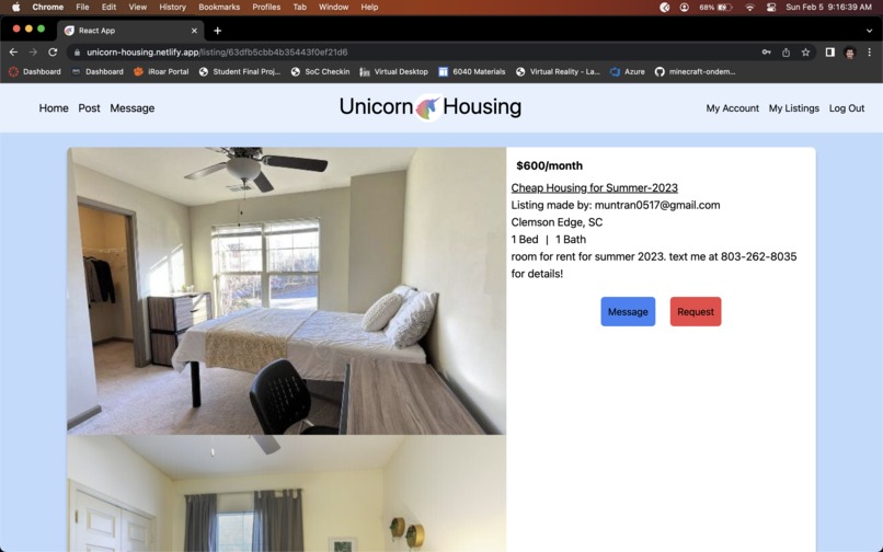 Unicorn Housing – screenshot 2