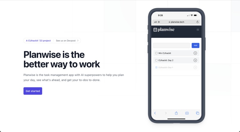 Planwise – screenshot 1