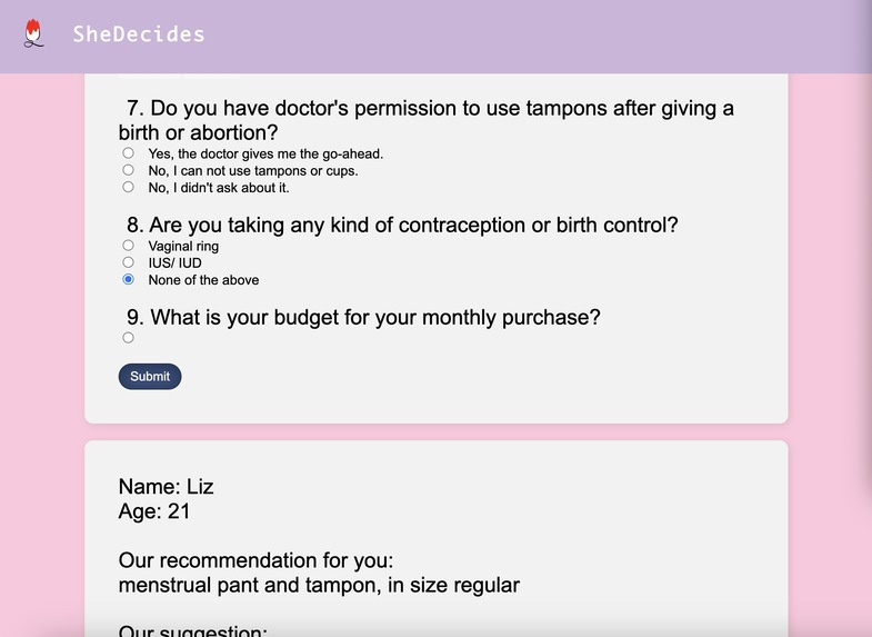 SheDecides – screenshot 4