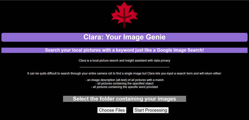 Clara: Image Genie - search your photos with a keyword – screenshot 1