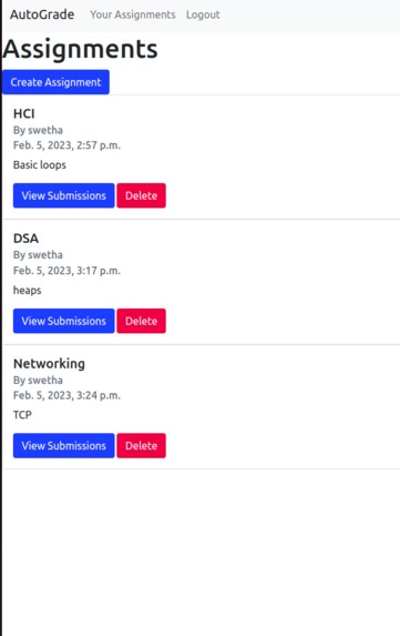 Autograde – screenshot 2