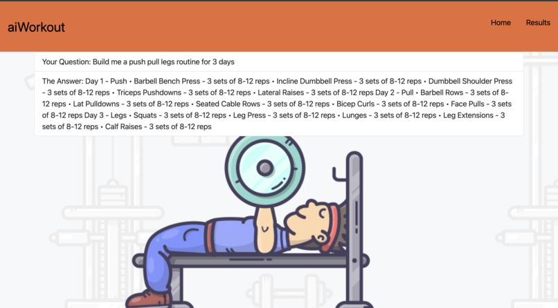 aiWorkout – screenshot 2