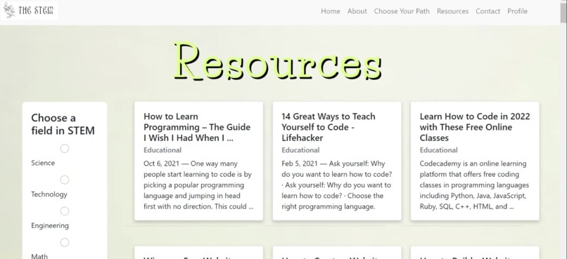 The STEM – screenshot 2