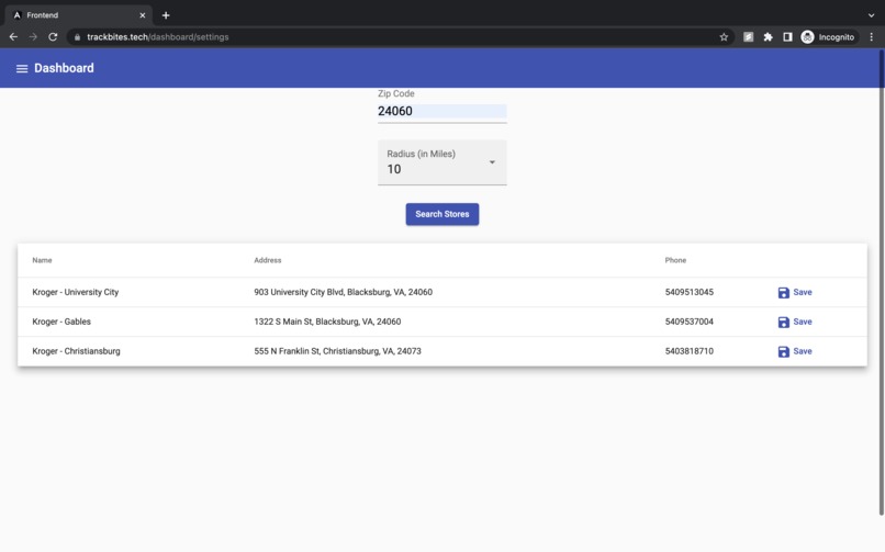 TrackBites – screenshot 3