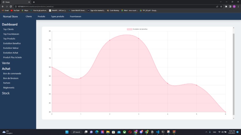 Data visualization – screenshot 1