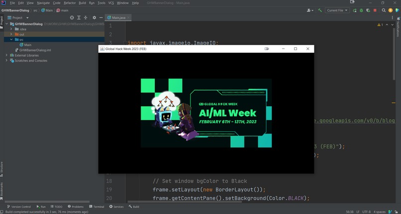 GHWBannerWindow – screenshot 1