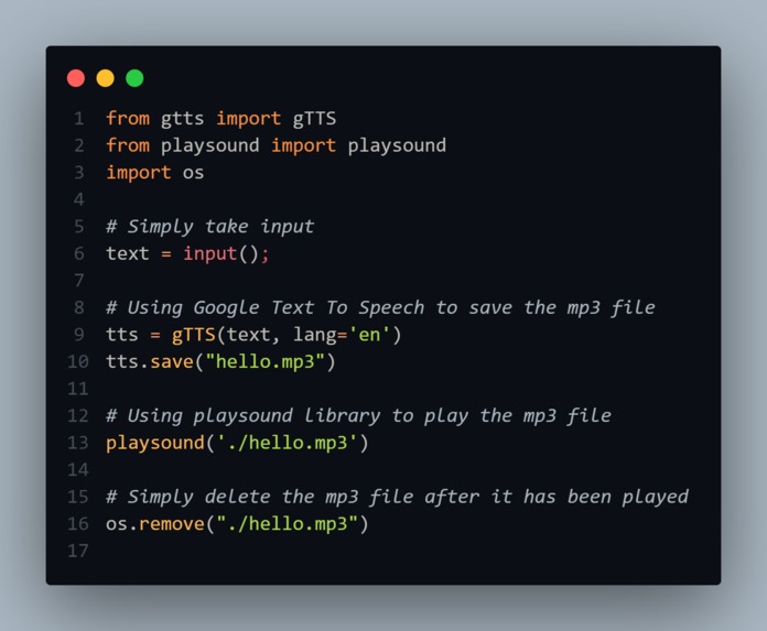 TextToSpeech – screenshot 1