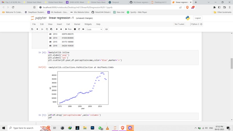 Per capita income predictor – screenshot 1