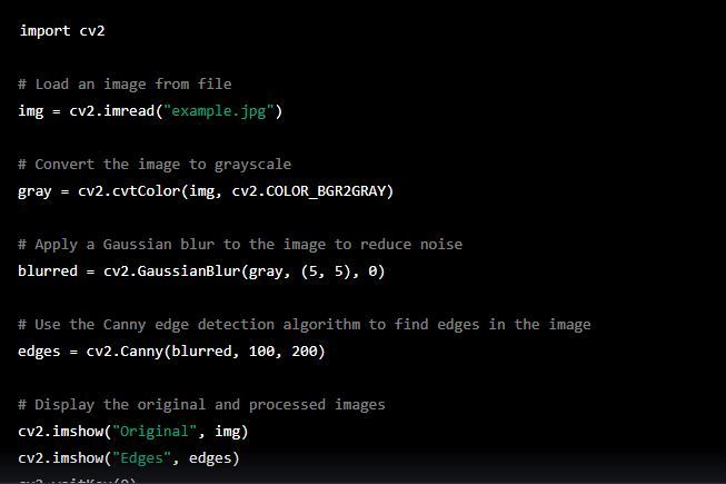 To display an image with edges. – screenshot 1