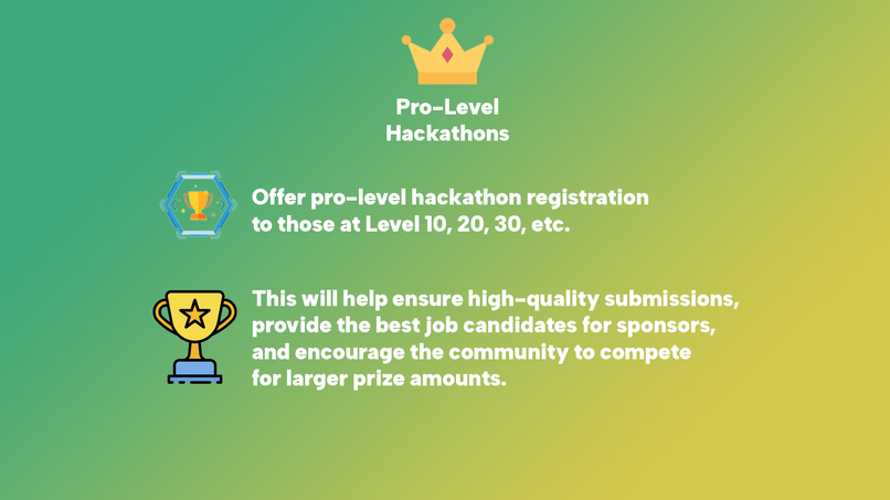 Pro-Level Hackathons & New Crypto Reward System – screenshot 1