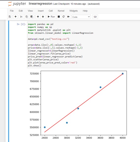 LinearRegression – screenshot 1