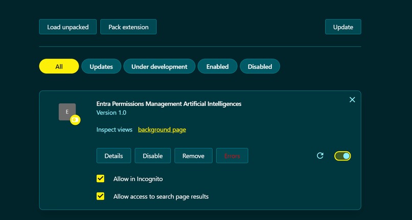 Entra Permission Management Artificial Intelligence – screenshot 1
