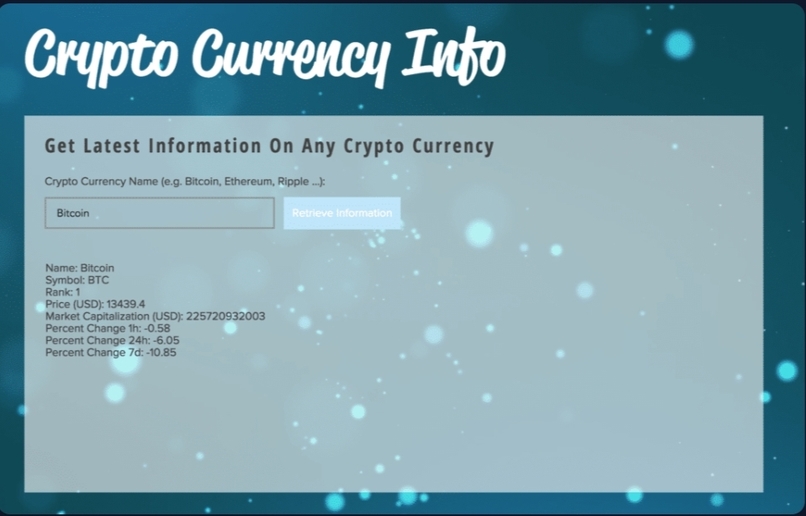 Build a Wix site and integrate it with a 3rd party API – screenshot 1