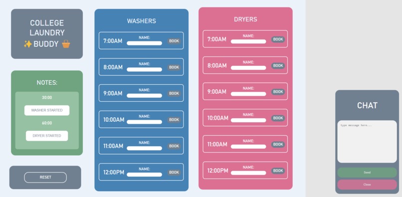 College Laundry Buddy – screenshot 1