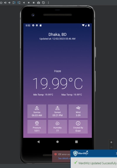Weather App – screenshot 1