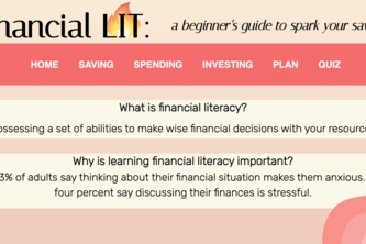 financialLIT: a beginner's guide to sparking savings