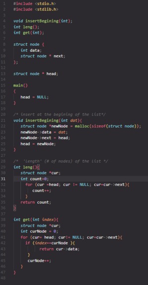 Linked-List – screenshot 1