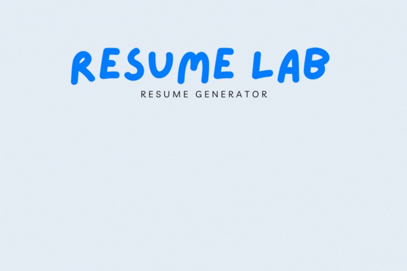 Resume Lab: Online resume generator  – screenshot 1