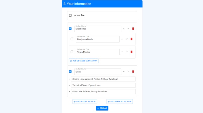 Resume Lab: Online resume generator  – screenshot 4